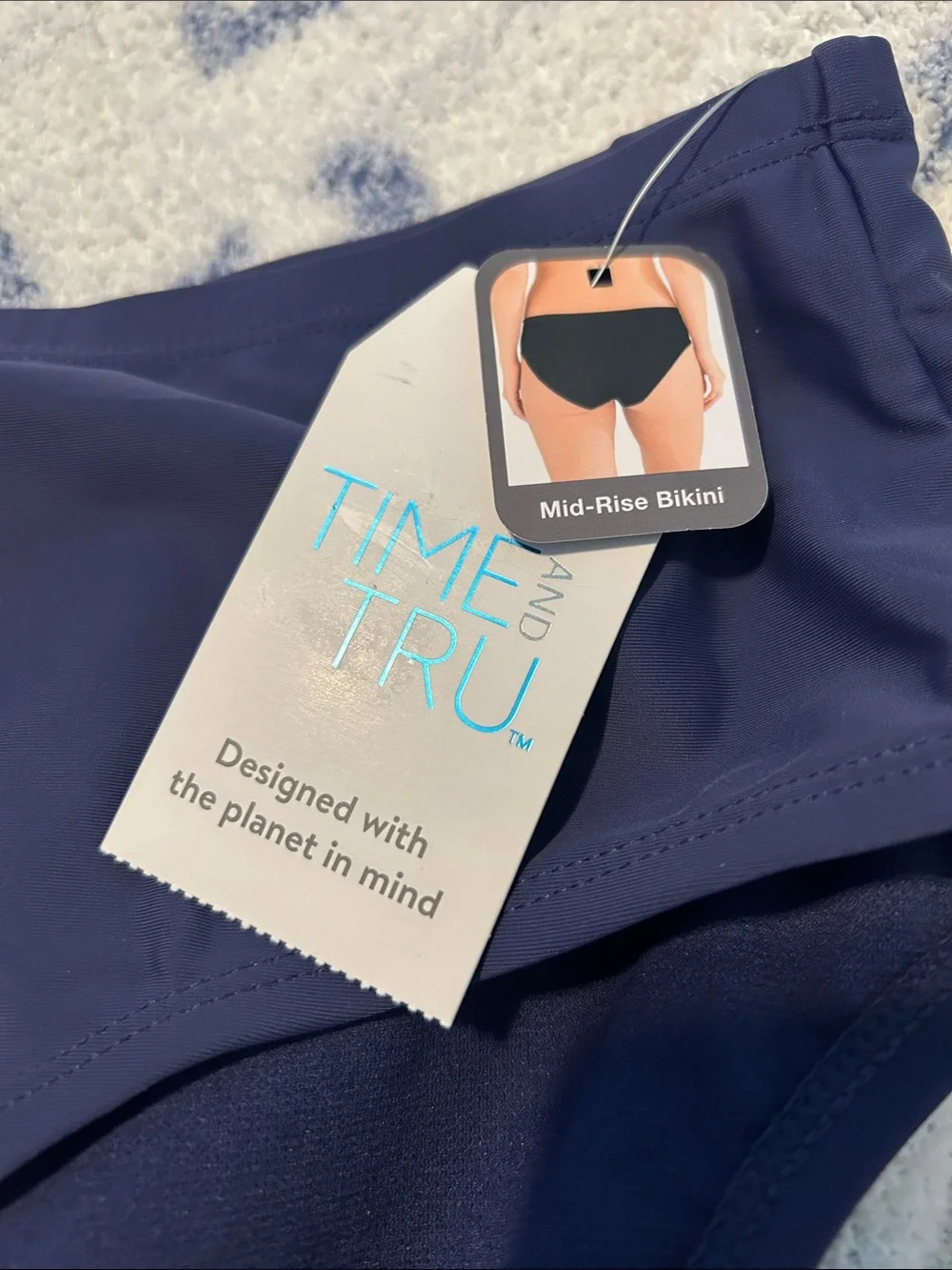 Time and Tru Navy Bikini Brief